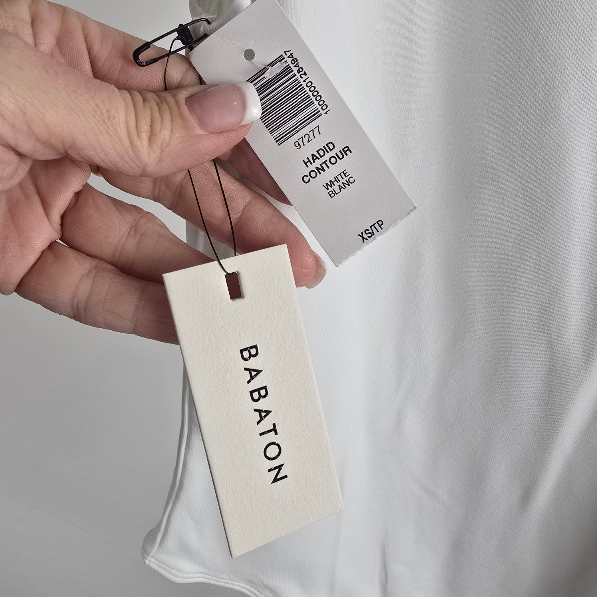 Babaton Contour White Halter Neck Bodysuit Size XS