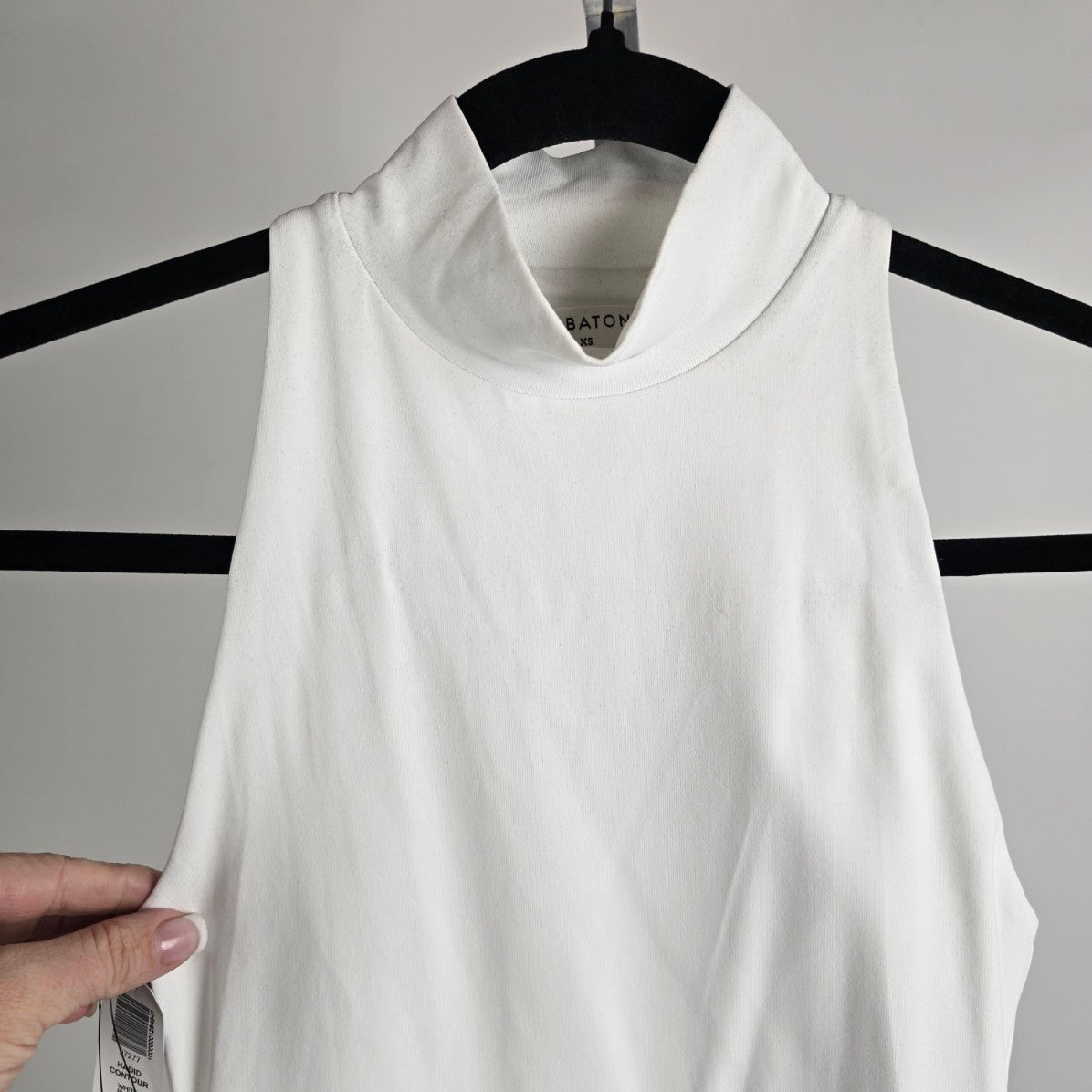 Babaton Contour White Halter Neck Bodysuit Size XS