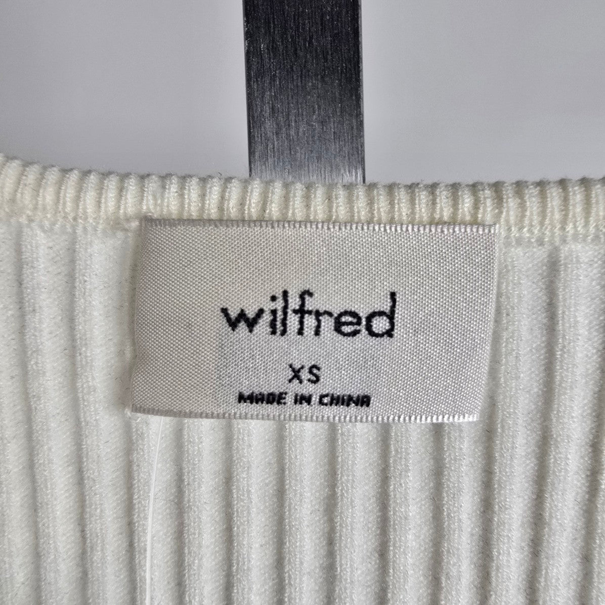 Wilfred Cream Short Sleeve All Tied Up Sweater Size XS