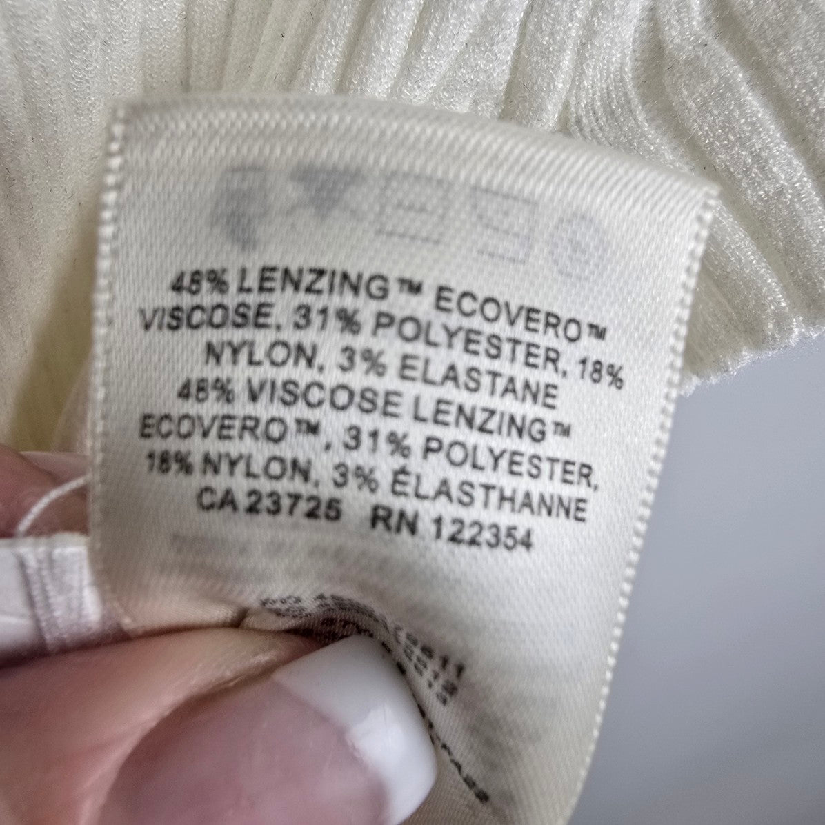 Wilfred Cream Short Sleeve All Tied Up Sweater Size XS