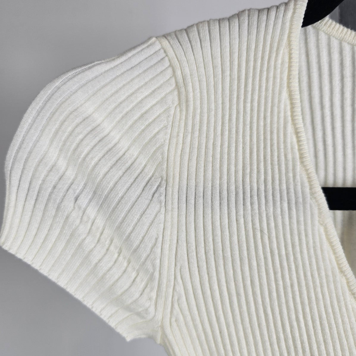 Wilfred Cream Short Sleeve All Tied Up Sweater Size XS