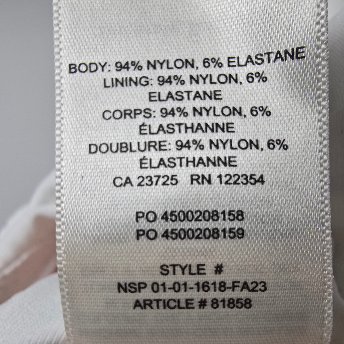 Babaton Contour White Strapless Bodysuit Size S