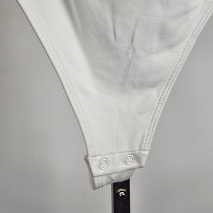 Babaton Contour White Strapless Bodysuit Size S