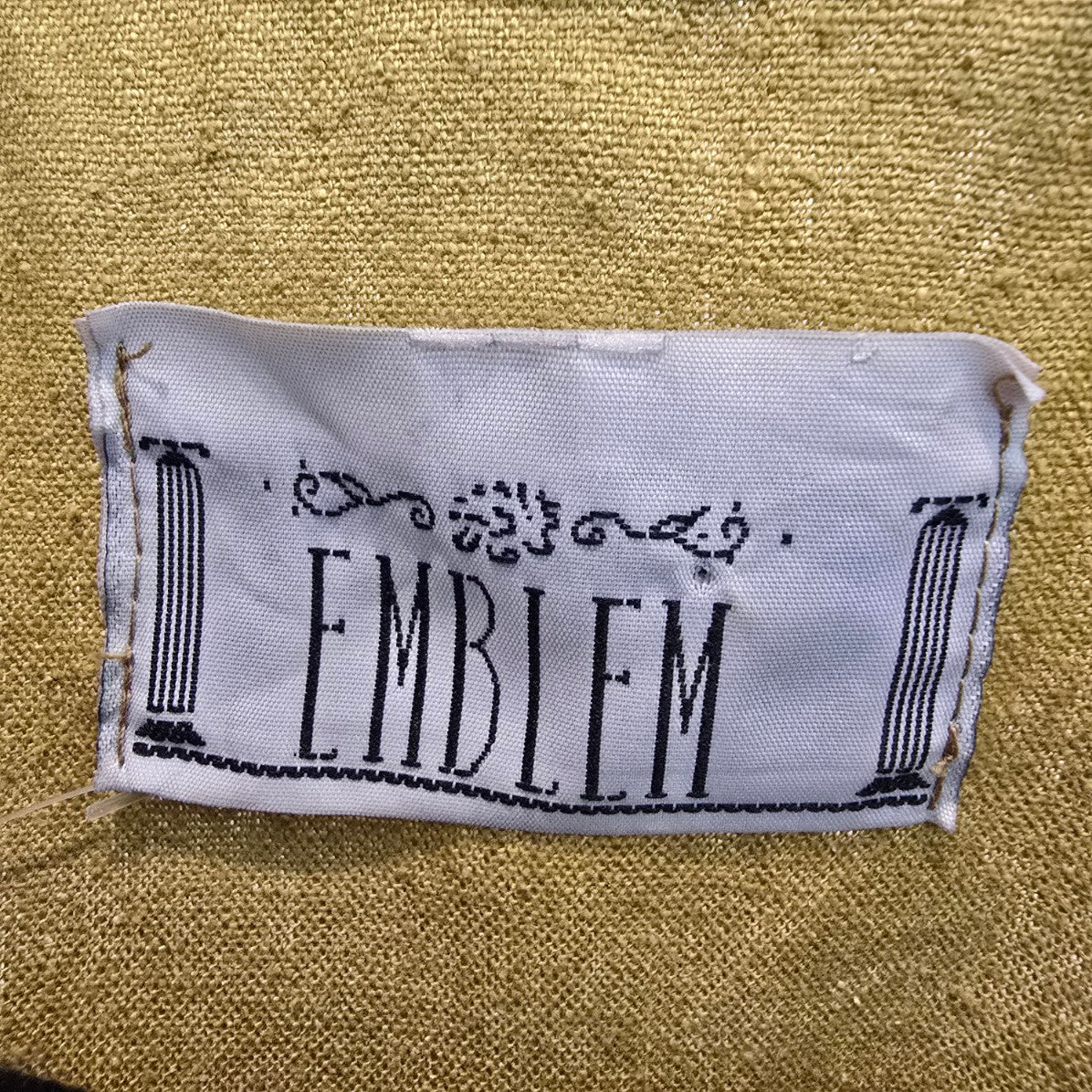 Vintage Emblem Yellow Open Jacket Size L