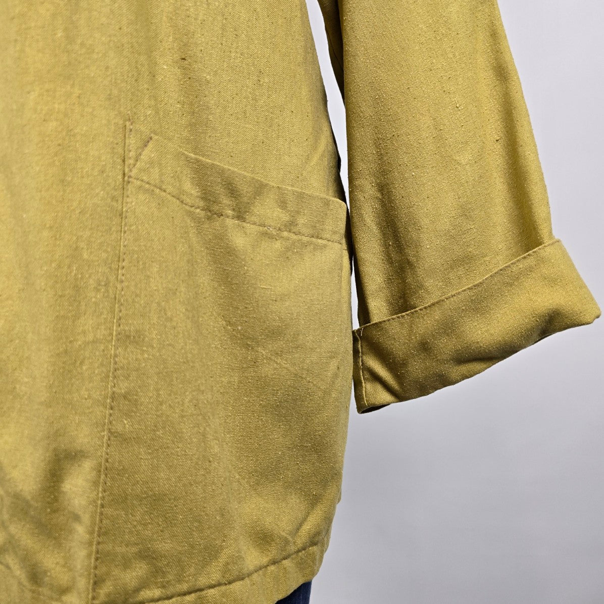 Vintage Emblem Yellow Open Jacket Size L