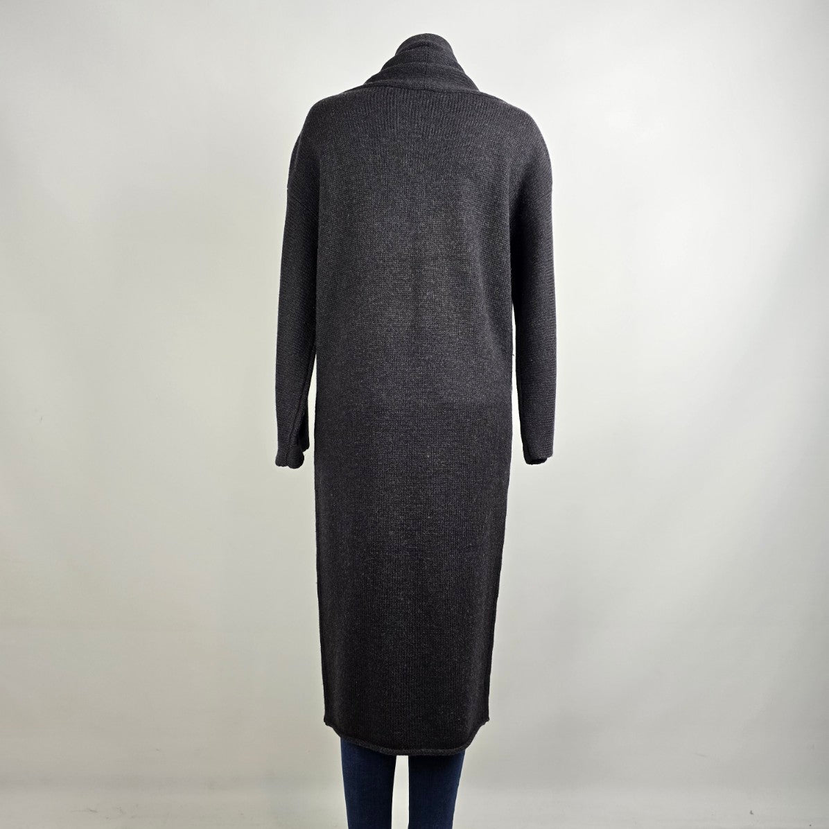 Babaton Grey Merino Wool Long Cardigan Size S/M