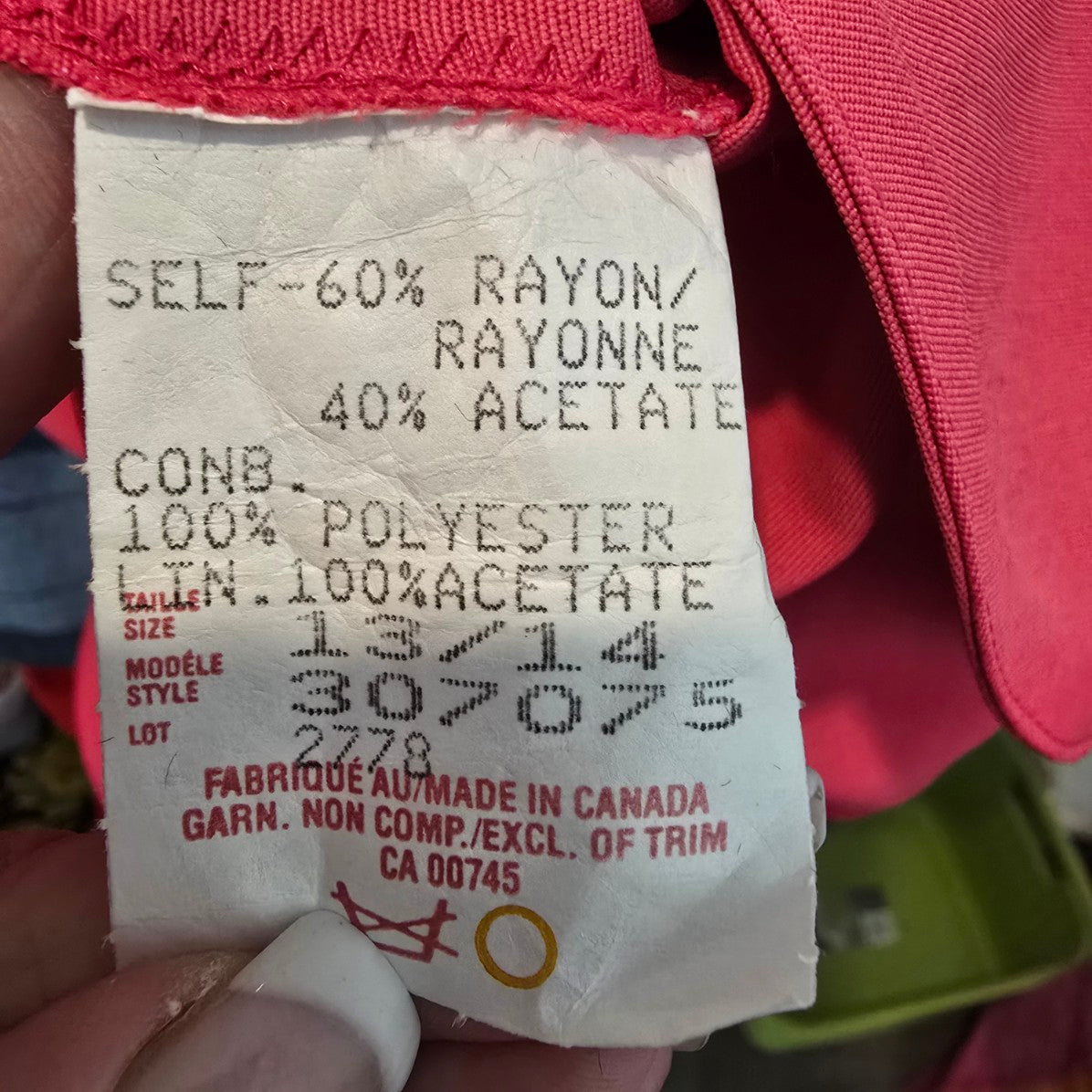 Vintage Sophisticate Pink Sheer Sleeve Jacket Size 14