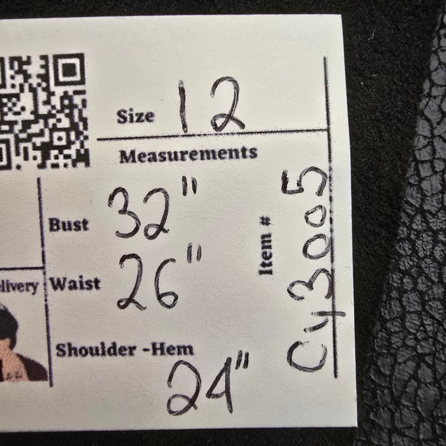 Brenda Beddome Black Waterflall Jacket Size 12