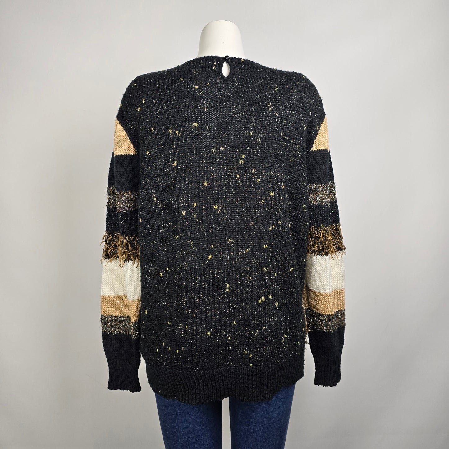 Vintage Emilia Saachi Brown Knit Sweater Size L