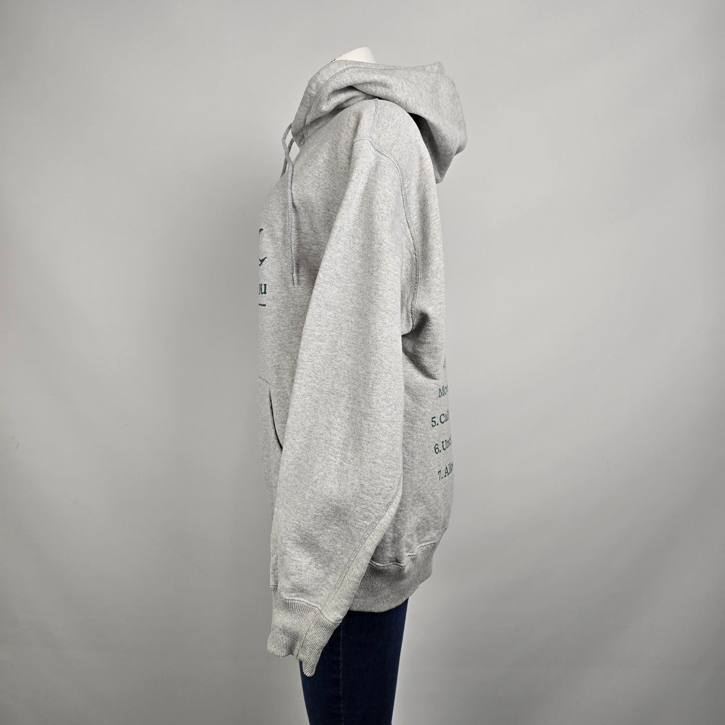 Okay To Rest Grey Hoodie Sweatshirt Size M