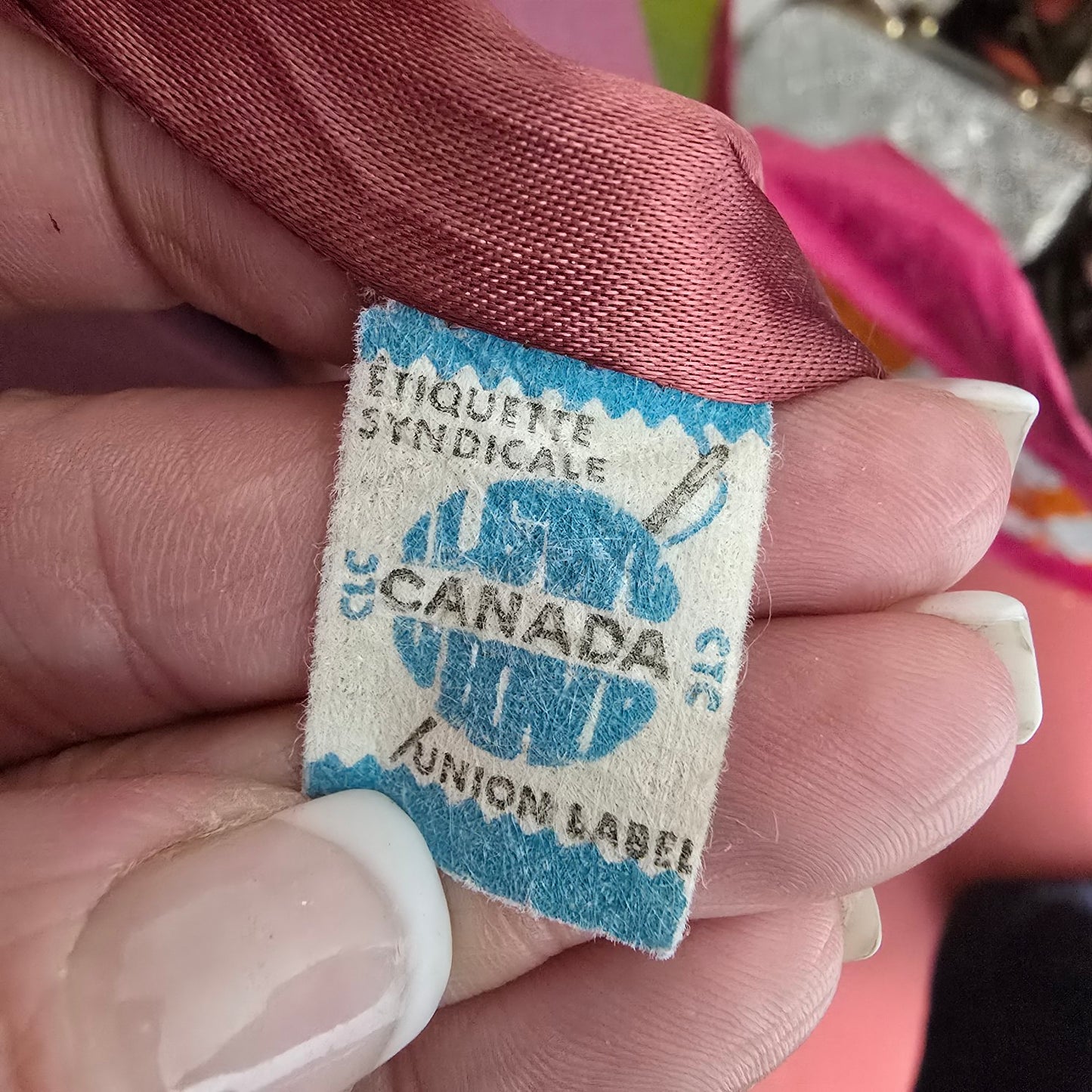 Vintage D'allairds Union Label Pink Wool Button Up Pea Coat Size M