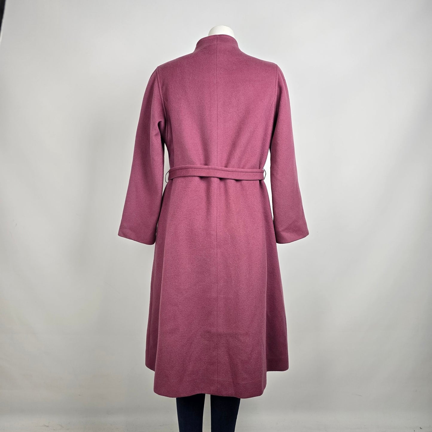 Vintage D'allairds Union Label Pink Wool Button Up Pea Coat Size M