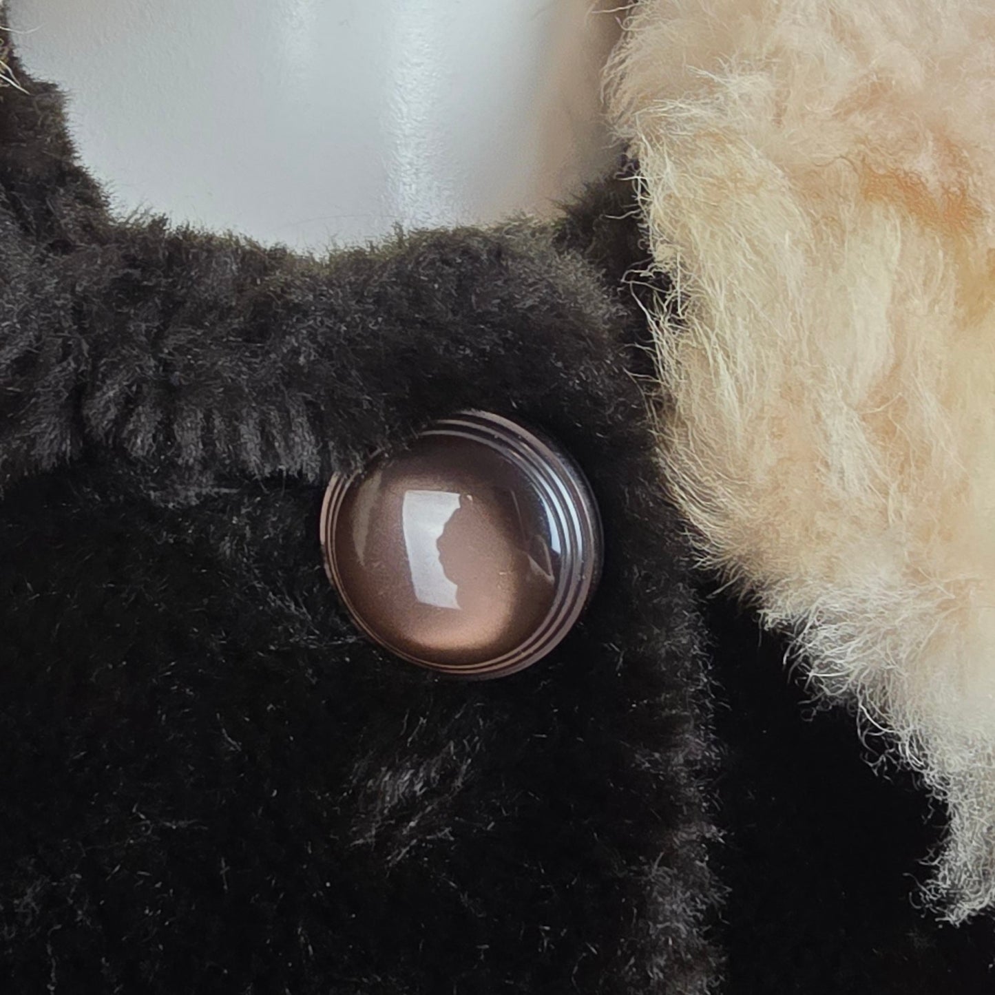 Vintage Benje's Furlook Faux Fur Brown Button Up Jacket Size L/XL