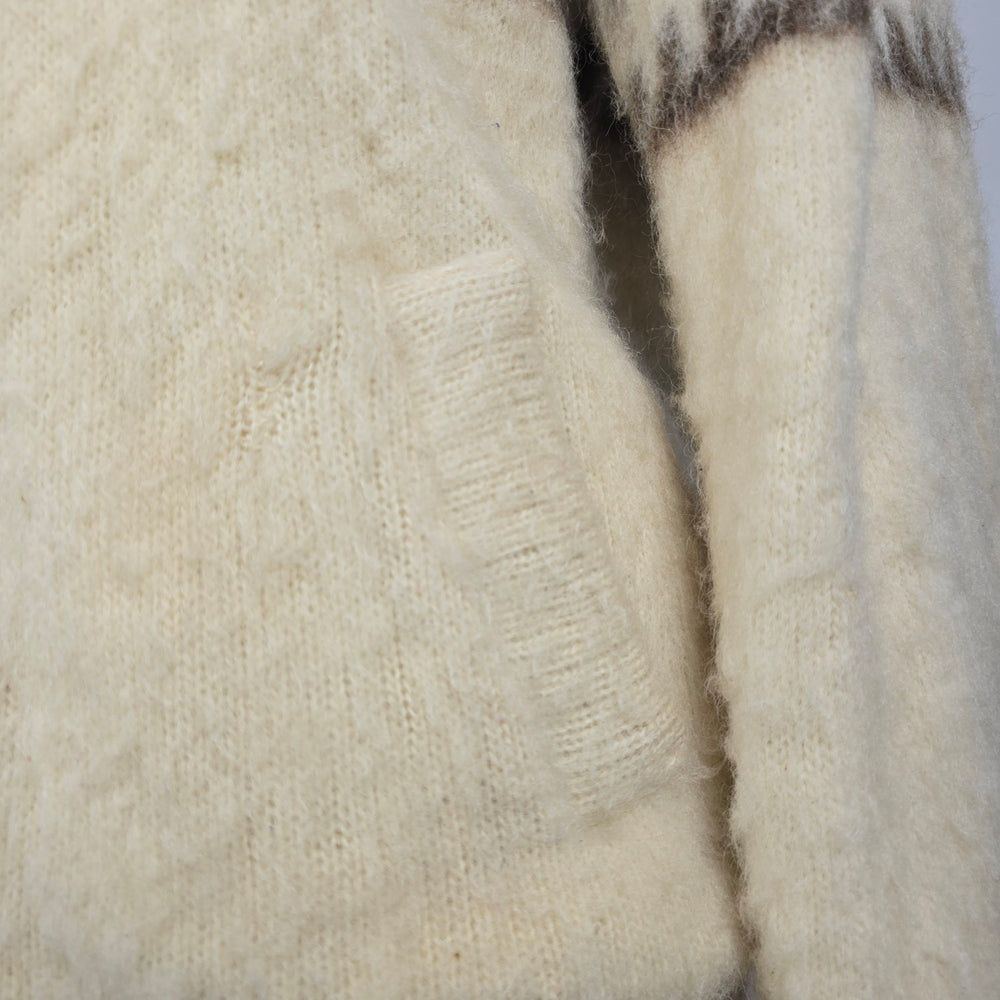 Vintage Caldwell Ivory 100% Wool Icelandic Vintage Coat Size L
