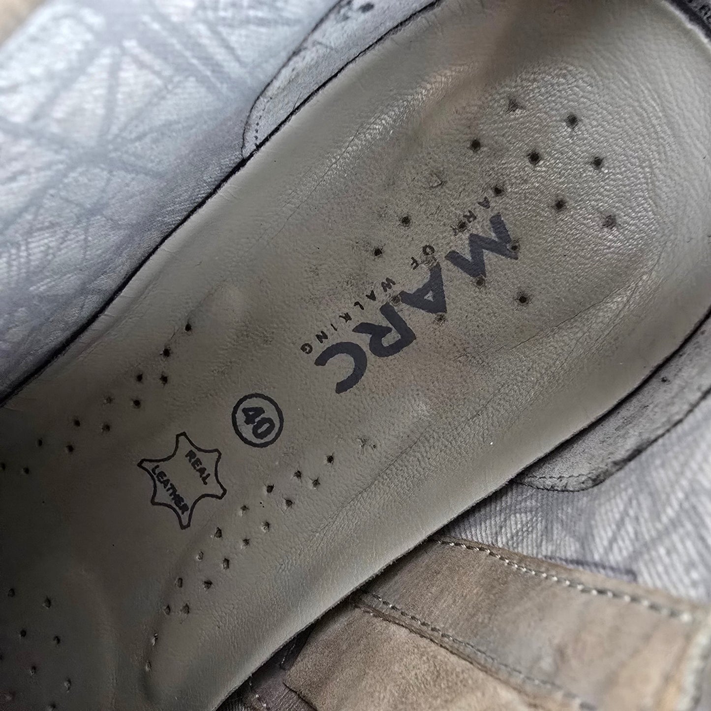 Marc Taupe Leather Lace Up Ankle Boots Size 9