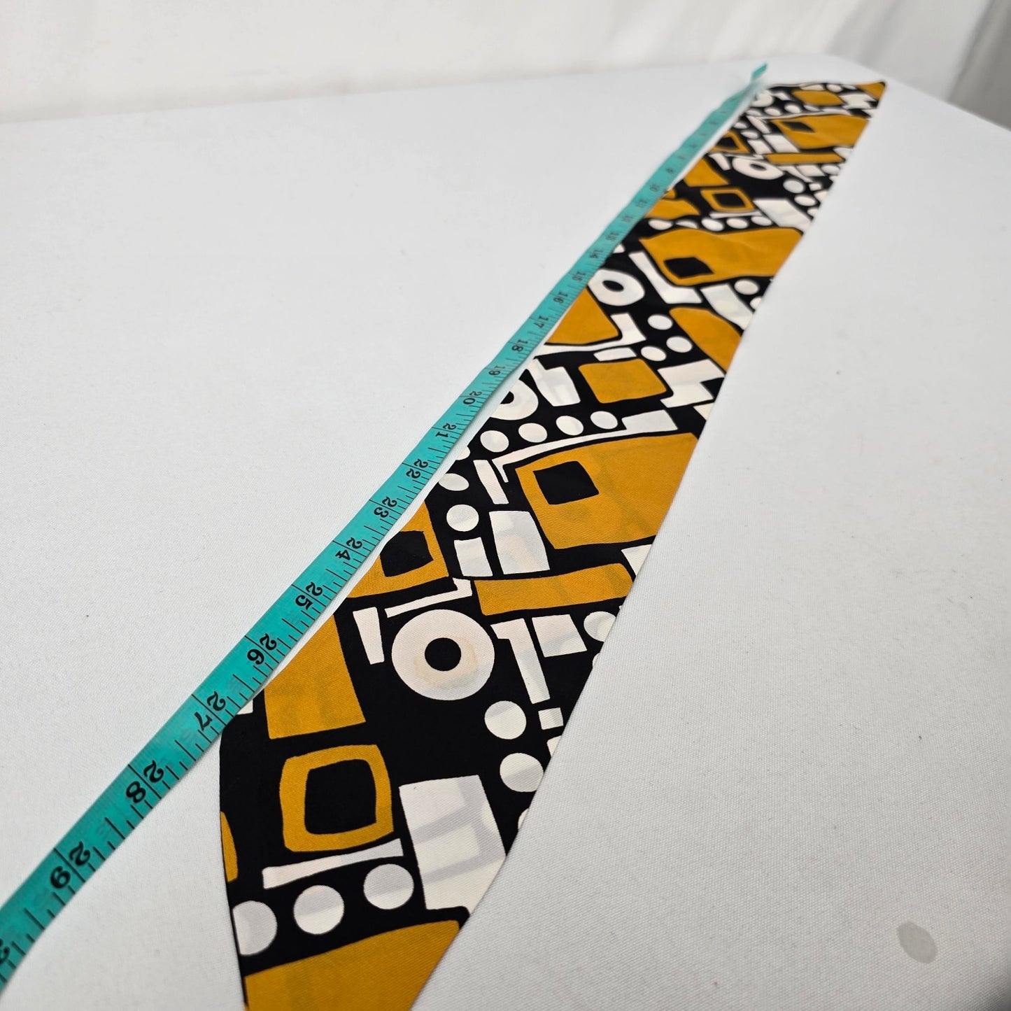 Vintage Yellow & Black Neck Scarf