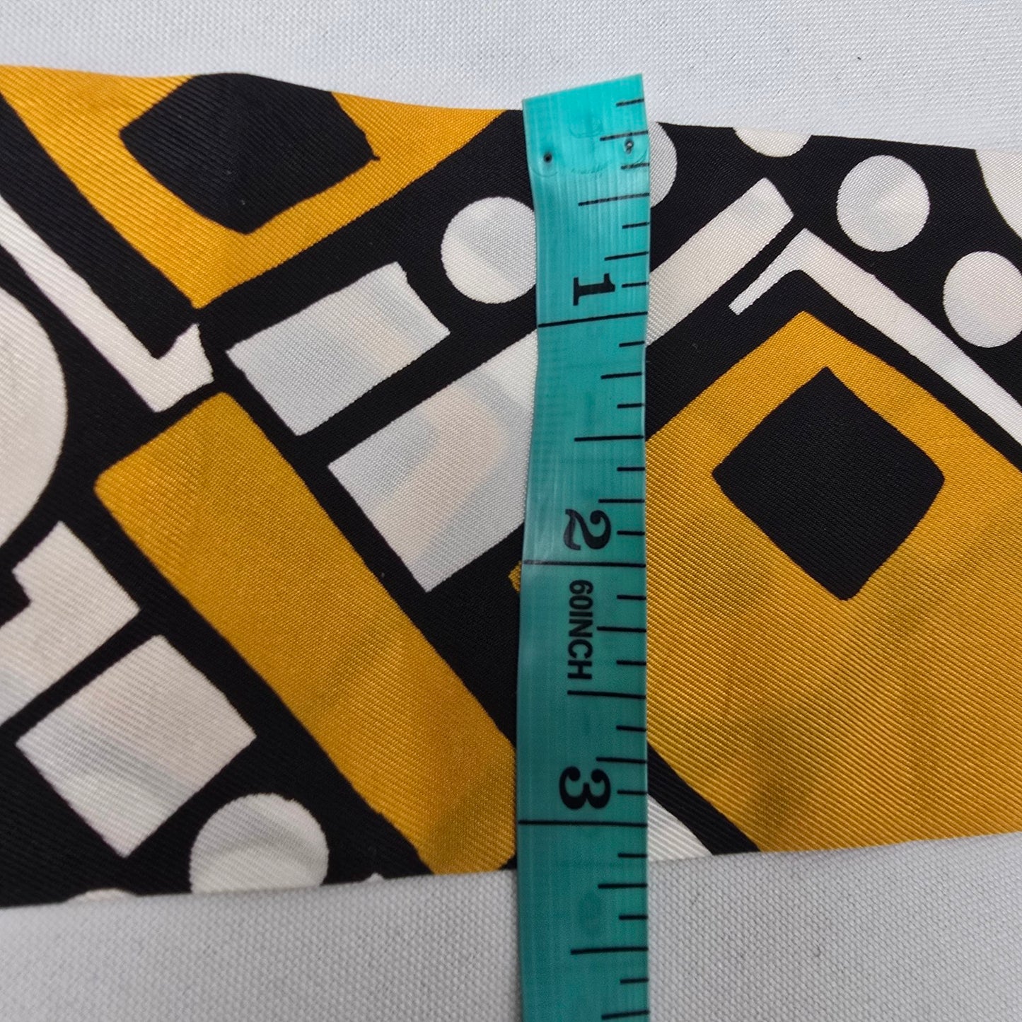Vintage Yellow & Black Neck Scarf