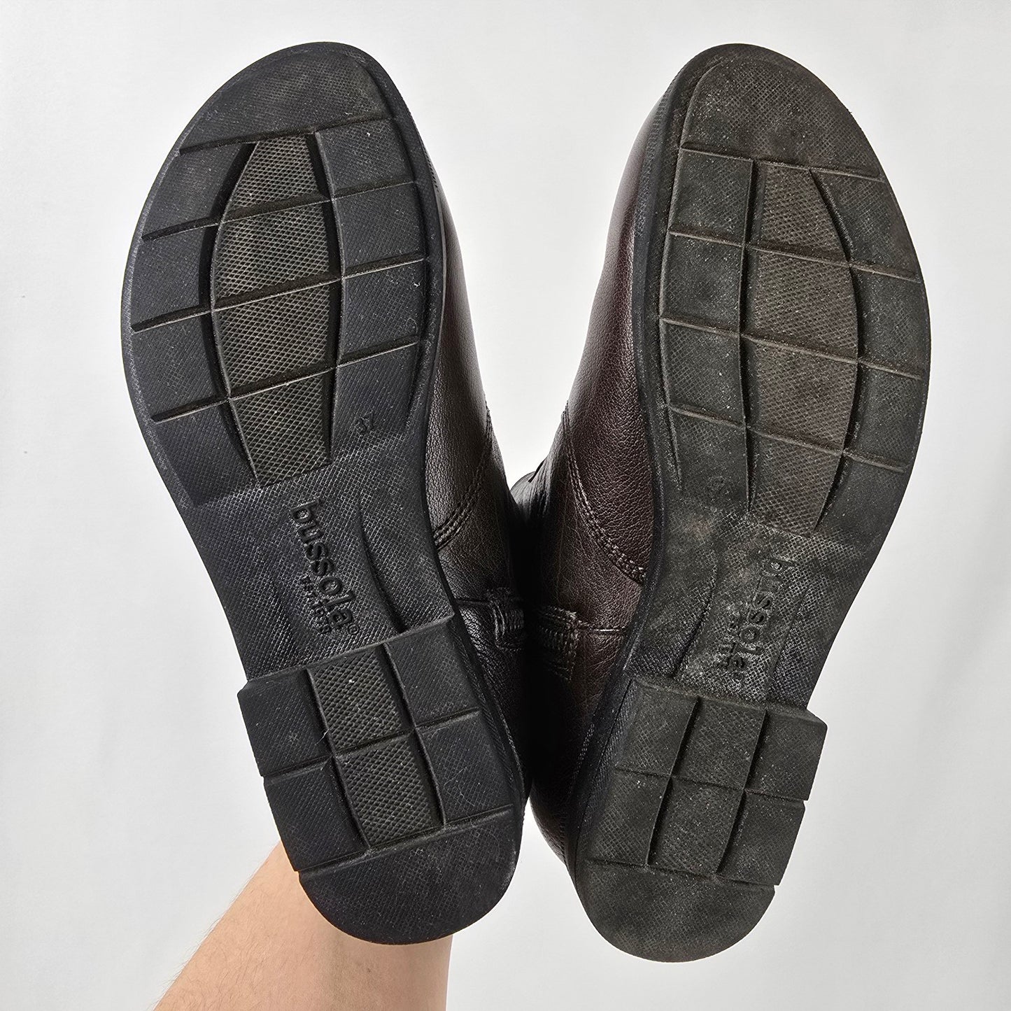 Bussola Brown Leather Ankle Boots Size 6.5