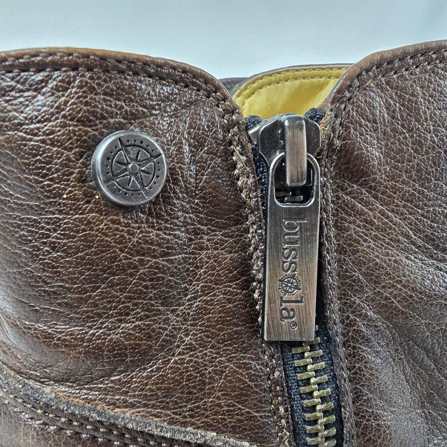 Bussola Brown Leather Ankle Boots Size 6.5