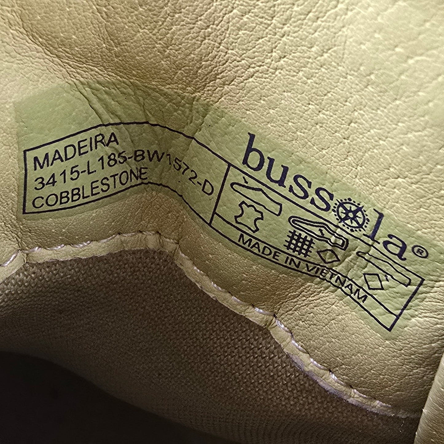 Bussola Brown Leather Ankle Boots Size 6.5