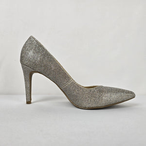 Bandolino Gold Metallic Heels Size 7.5