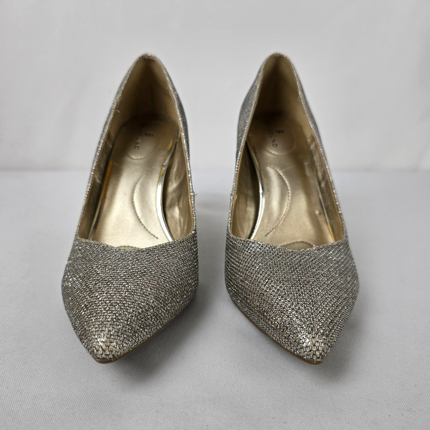 Bandolino Gold Metallic Heels Size 7.5