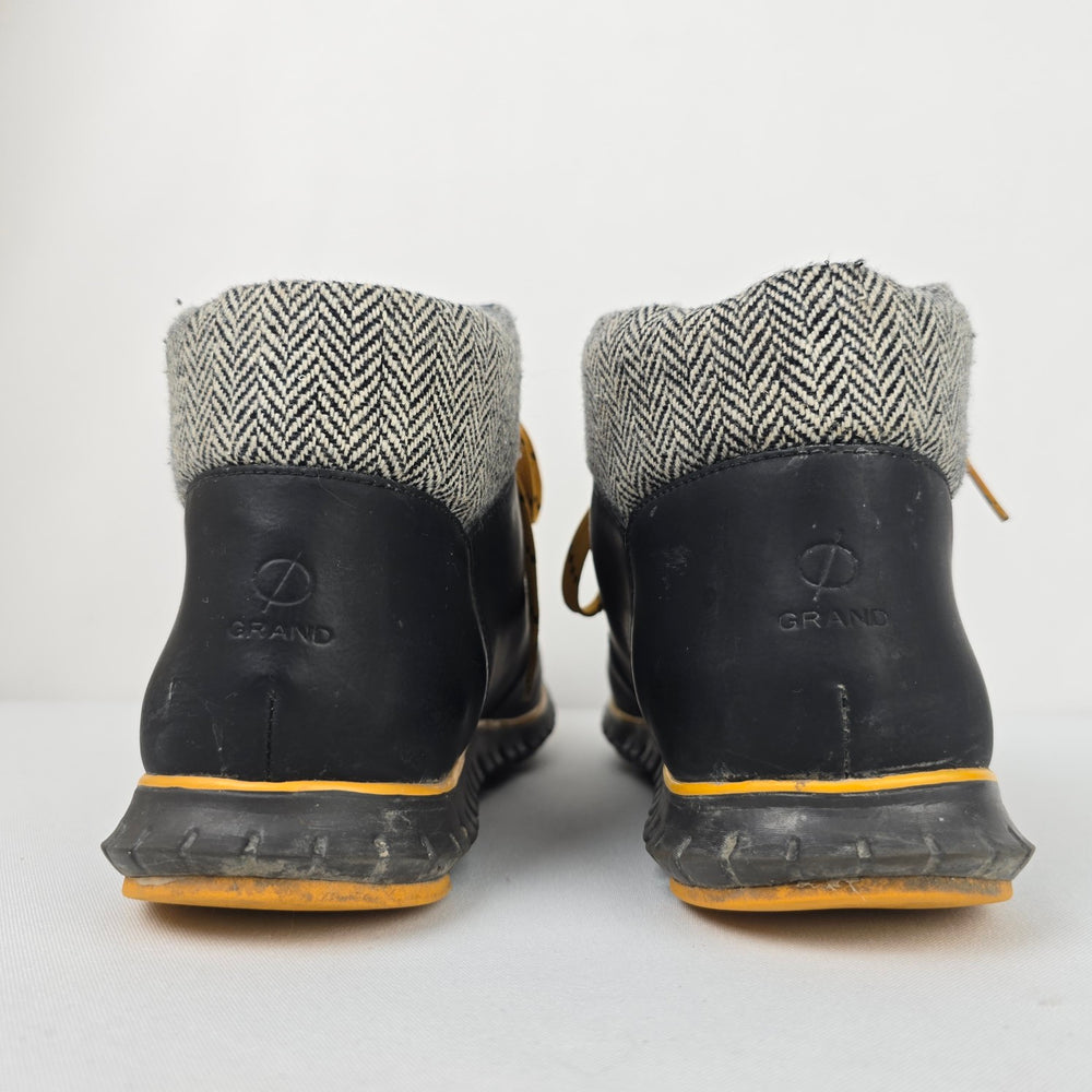 Cole Haan Zerogrand Waterproof  Black & Yellow Hiking Boot Size 9
