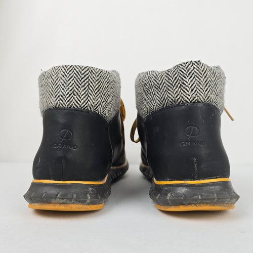 Cole Haan Zerogrand Waterproof  Black & Yellow Hiking Boot Size 9
