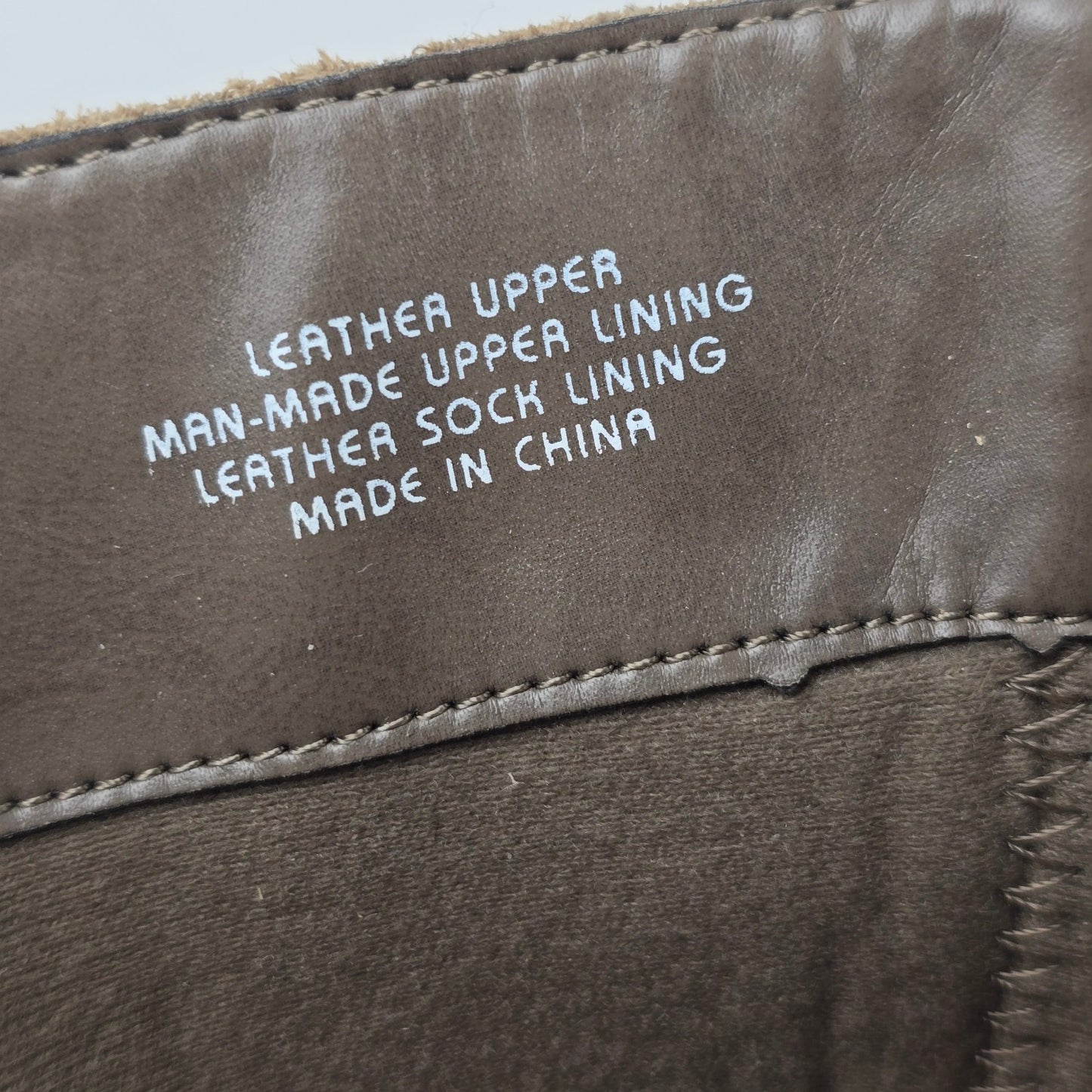 Earth Brown Leather Calf Height Boots Size 7.5