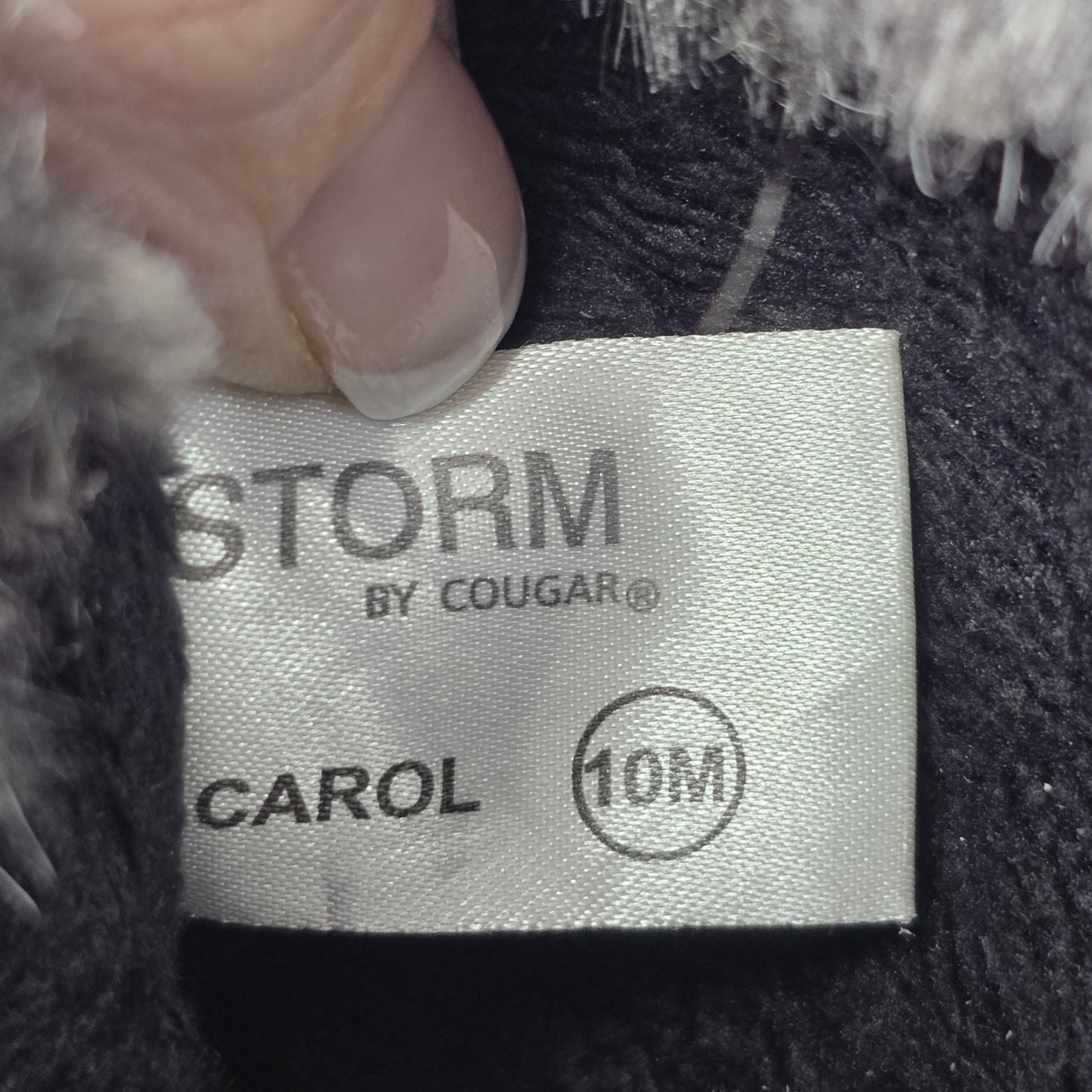 Storm by Cougar Lace Up Rubber Fur Trimmed Winter Boots Size 10