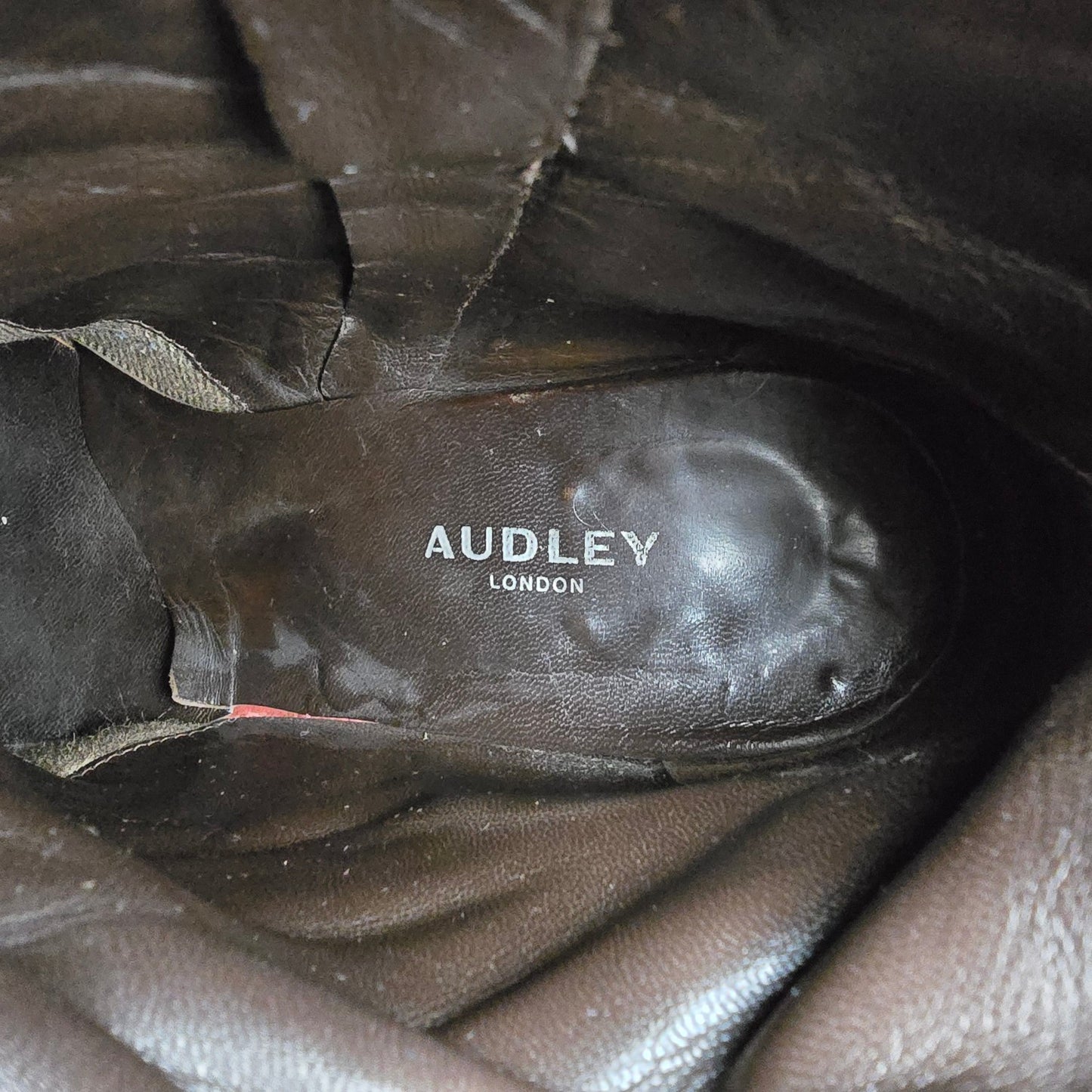 Audley Brown Leather Lace Up Heeled Ankle Boots Size 8