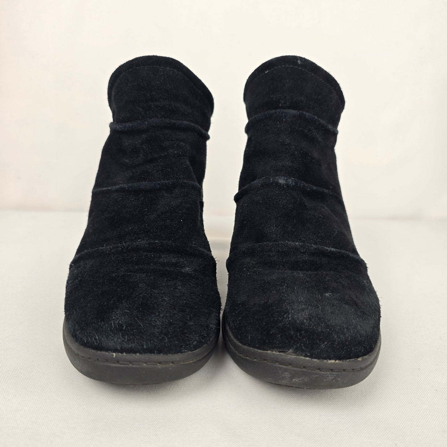 Skechers Plus 3 Raise Your Glass Black Hidden Wedge Heel Boot Size 8