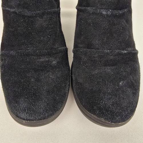 Skechers Plus 3 Raise Your Glass Black Hidden Wedge Heel Boot Size 8