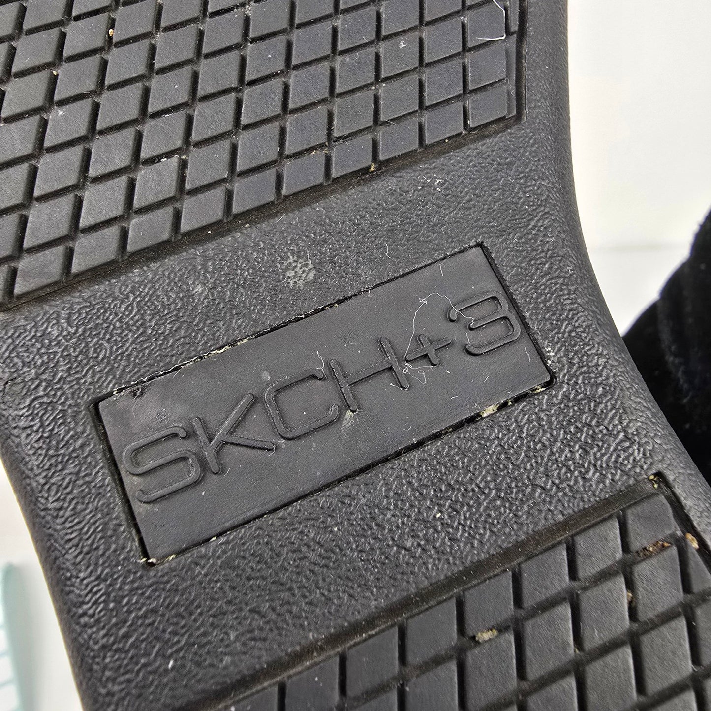 Skechers Plus 3 Raise Your Glass Black Hidden Wedge Heel Boot Size 8