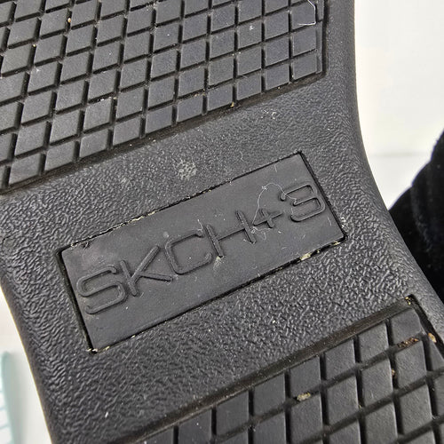 Skechers Plus 3 Raise Your Glass Black Hidden Wedge Heel Boot Size 8