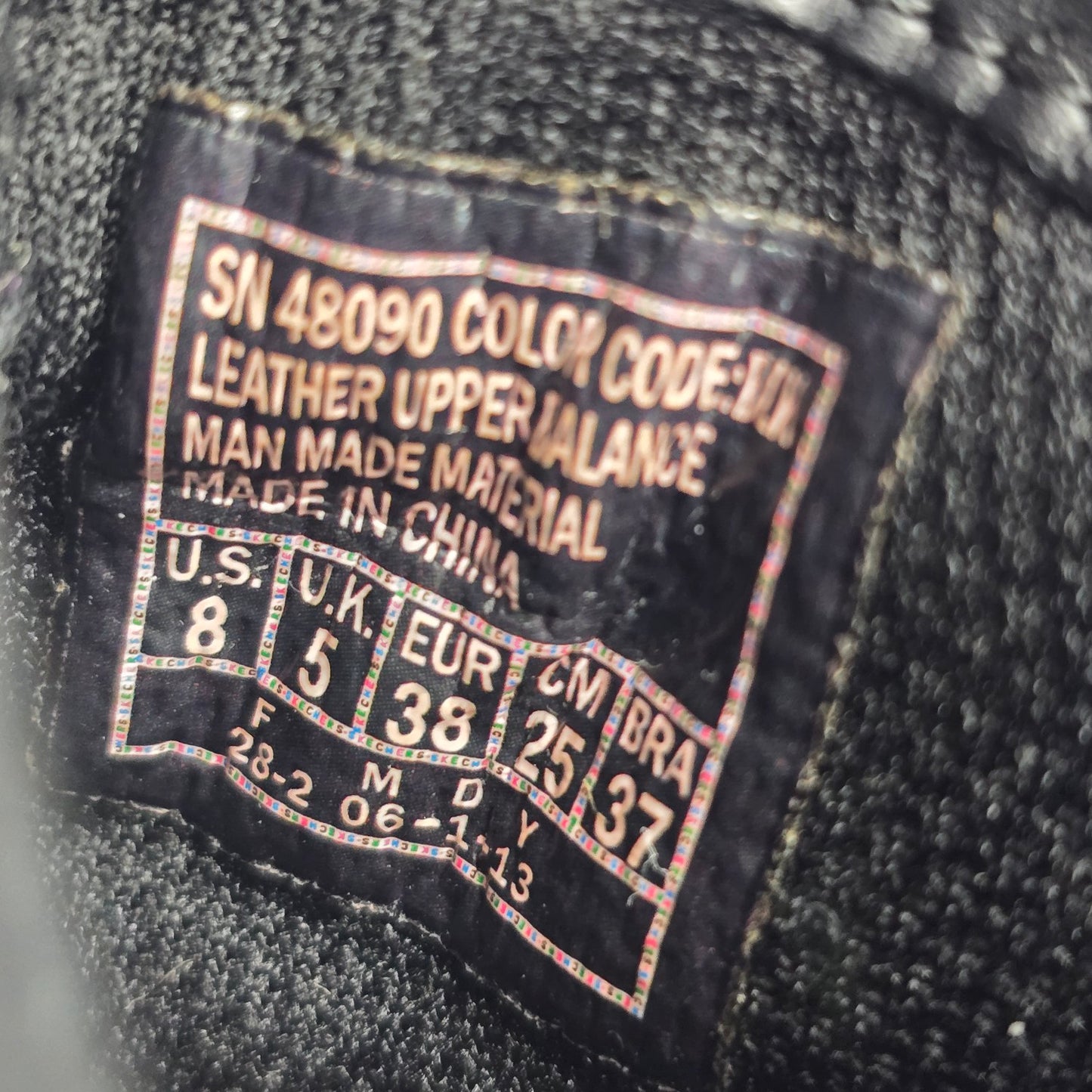 Skechers Plus 3 Raise Your Glass Black Hidden Wedge Heel Boot Size 8