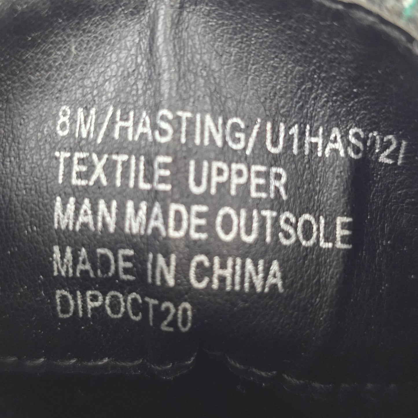 Union Bay Floral Lace Up Military Inspired Boots Size 8