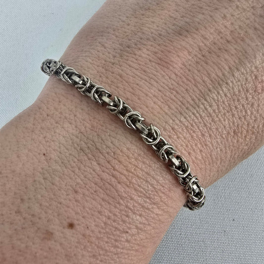 MJI Italy 925 Sterling Silver Chain Bracelet