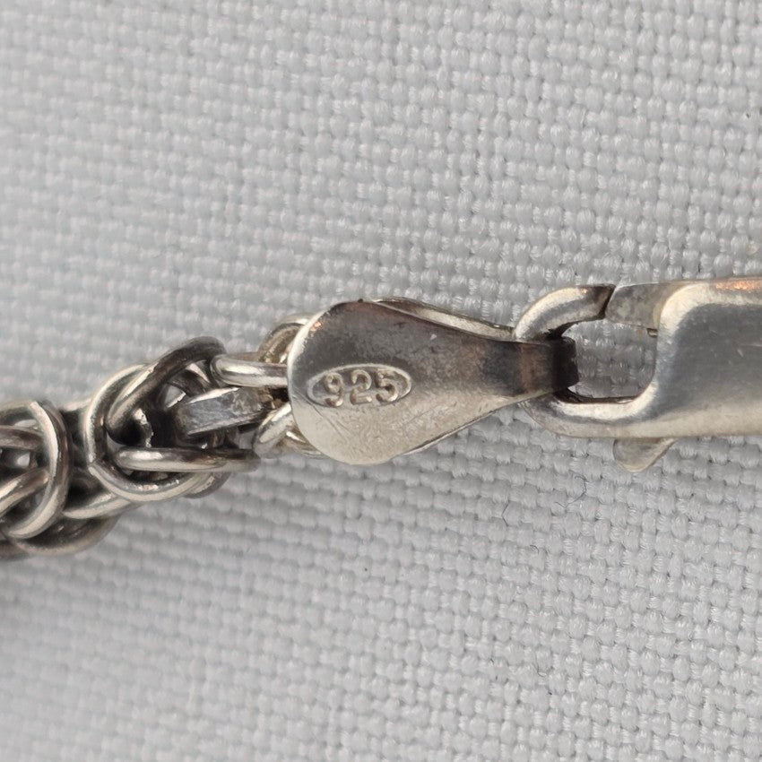MJI Italy 925 Sterling Silver Chain Bracelet