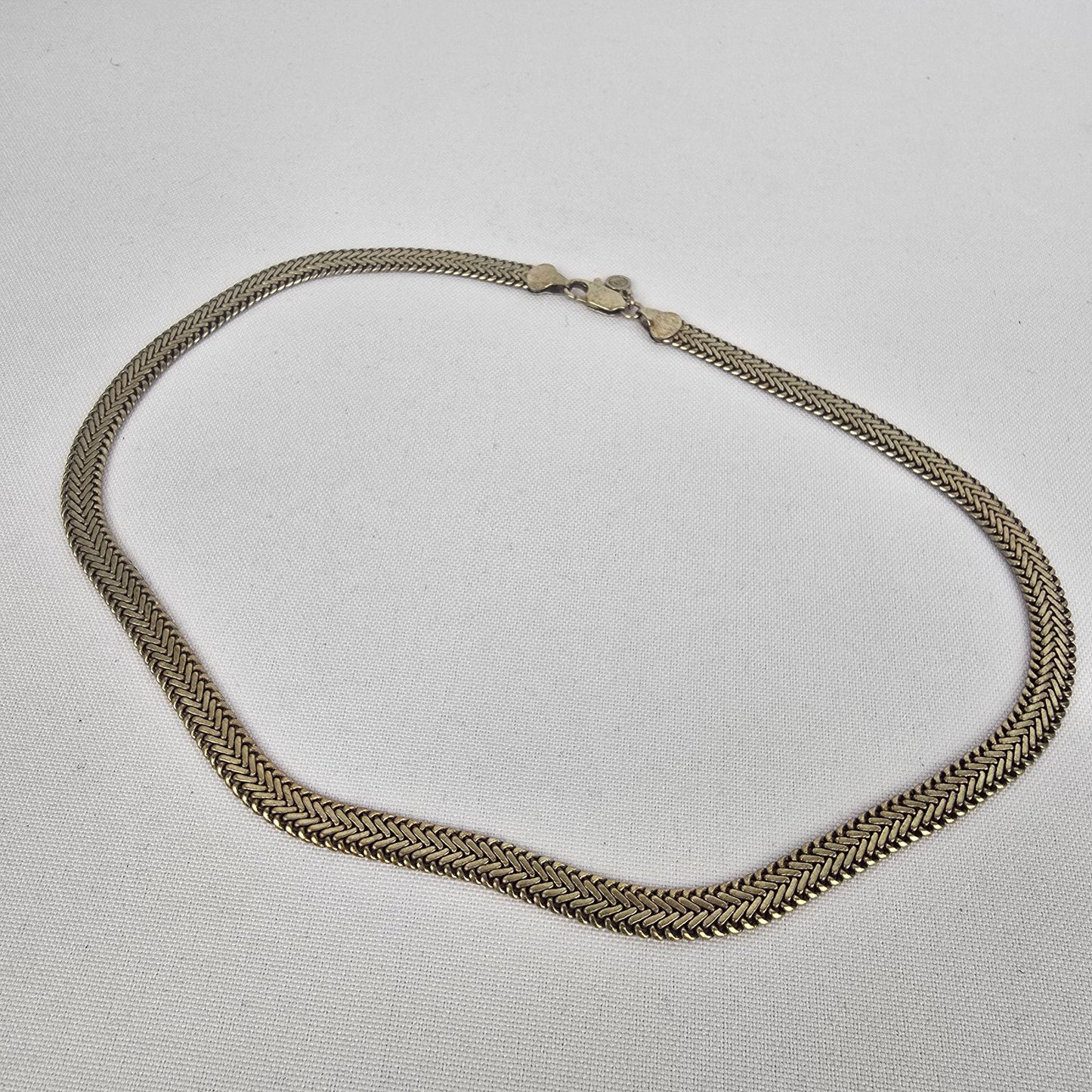 Vintage M&S Gold Tone Chain Link Necklace
