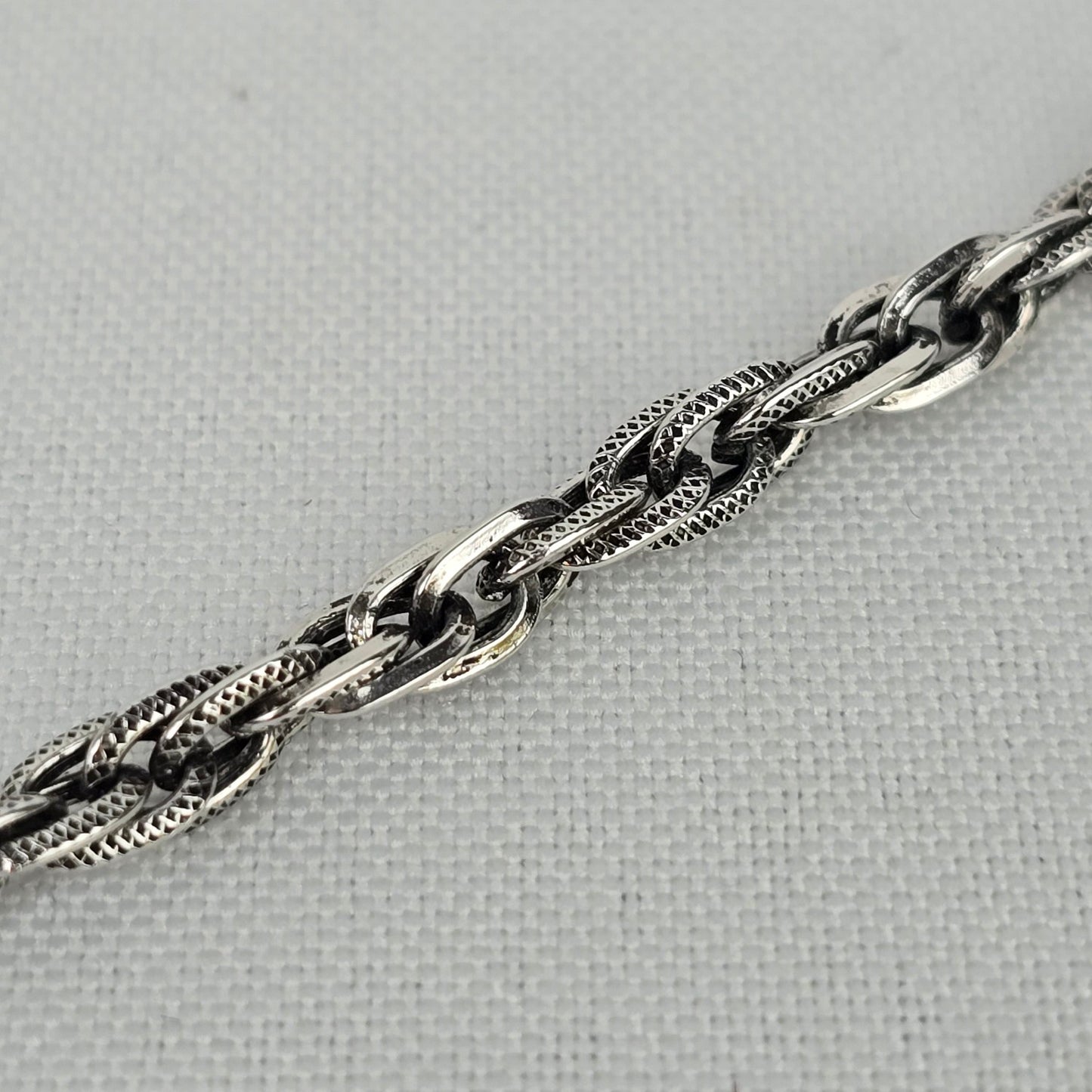 Vintage Silver Tone Brutalist Pendant Necklace