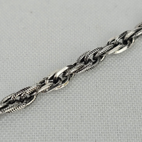 Vintage Silver Tone Brutalist Pendant Necklace