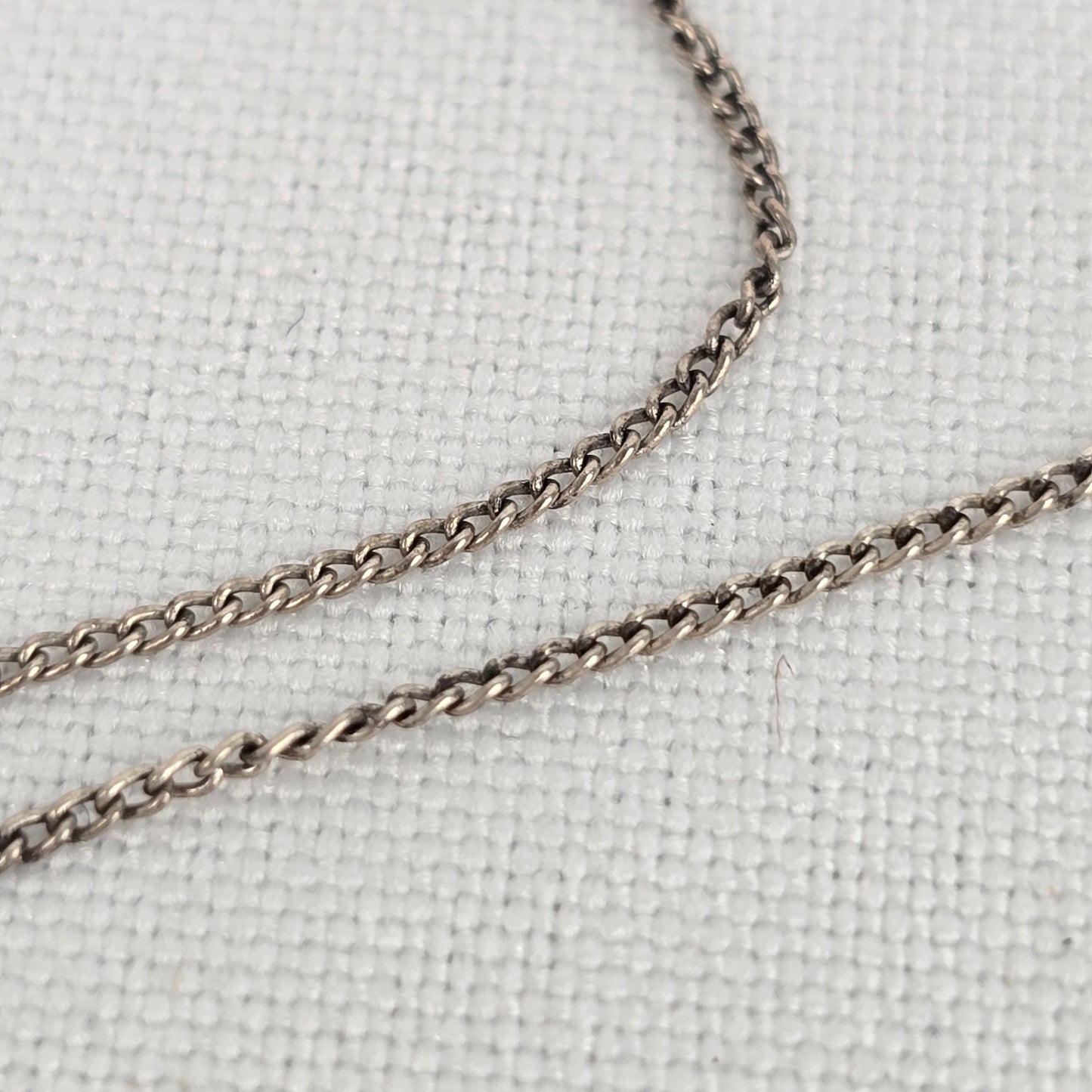 925 Sterling Chain Schell & Faux Pearl Flower Pendant Necklace