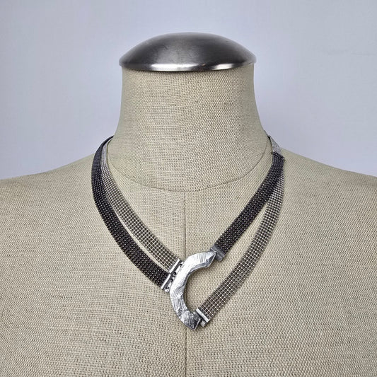 ANNE MARIE CHAGNON Modernist Mesh Chain Necklace