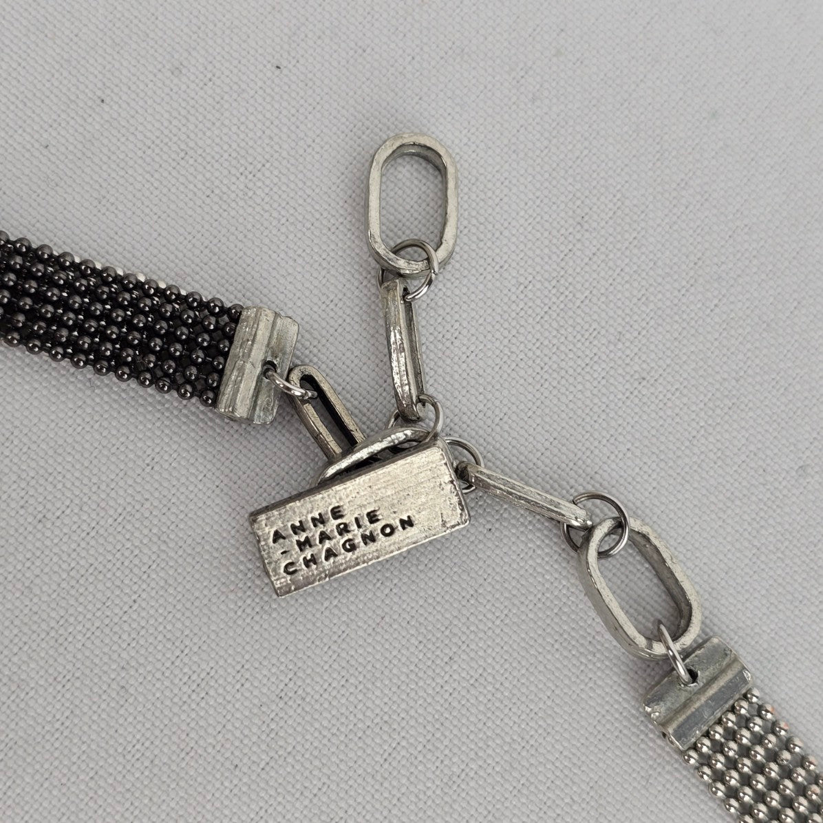 ANNE MARIE CHAGNON Modernist Mesh Chain Necklace