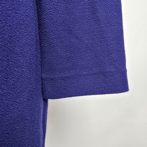 Armani Collezioni Violet Blue  Twist Front Knit Midi Dress Size 12