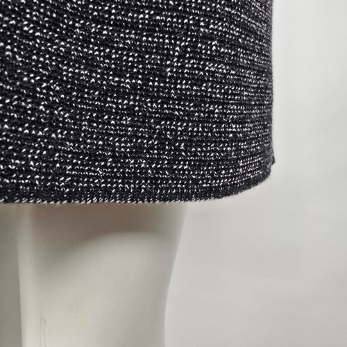 Talbots Black Marled Long Sleeve Zip Front Cardigan Size L Petite