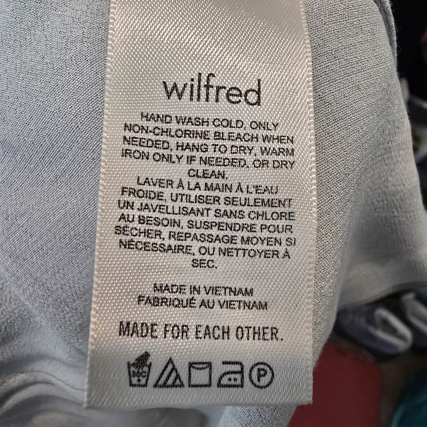 Aritzia Wilfred Bellow Grey Floral Mini Dress Size 4