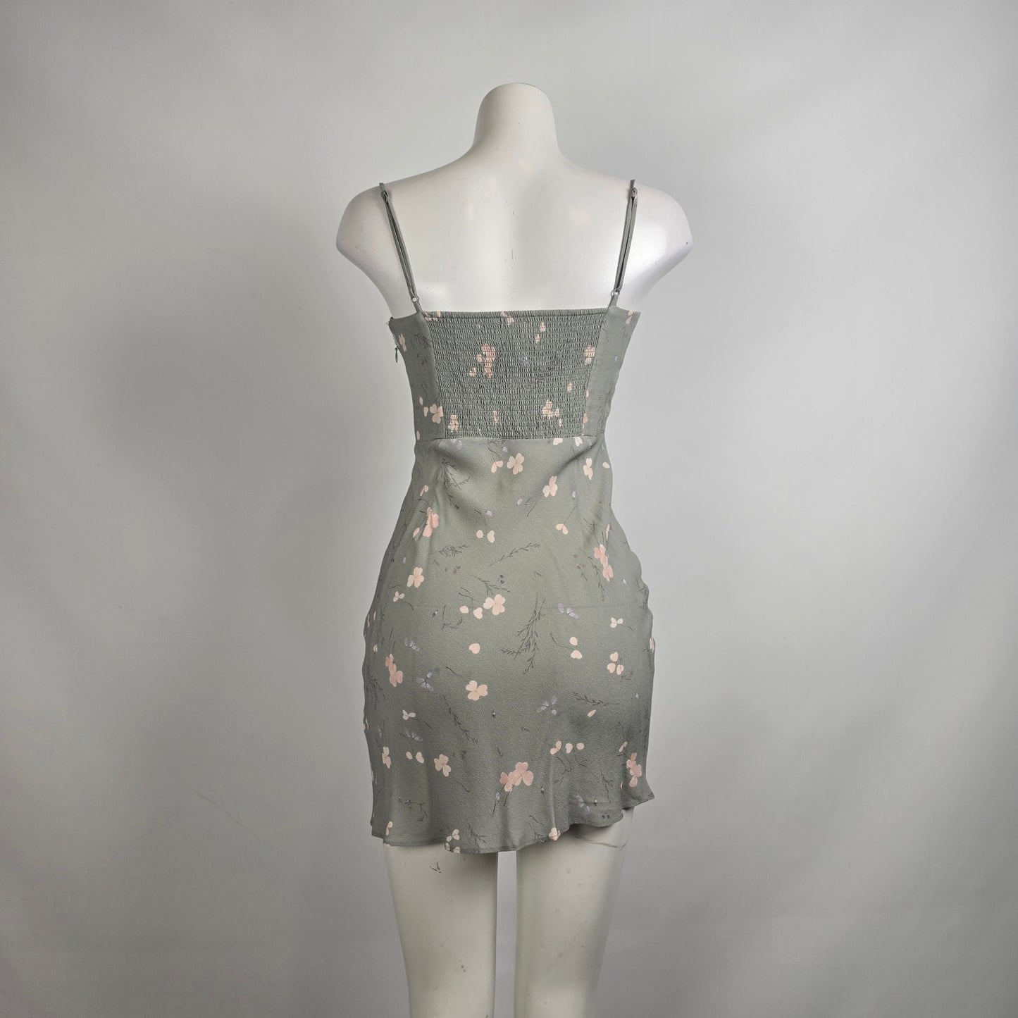 Aritzia Wilfred Bellow Grey Floral Mini Dress Size 4