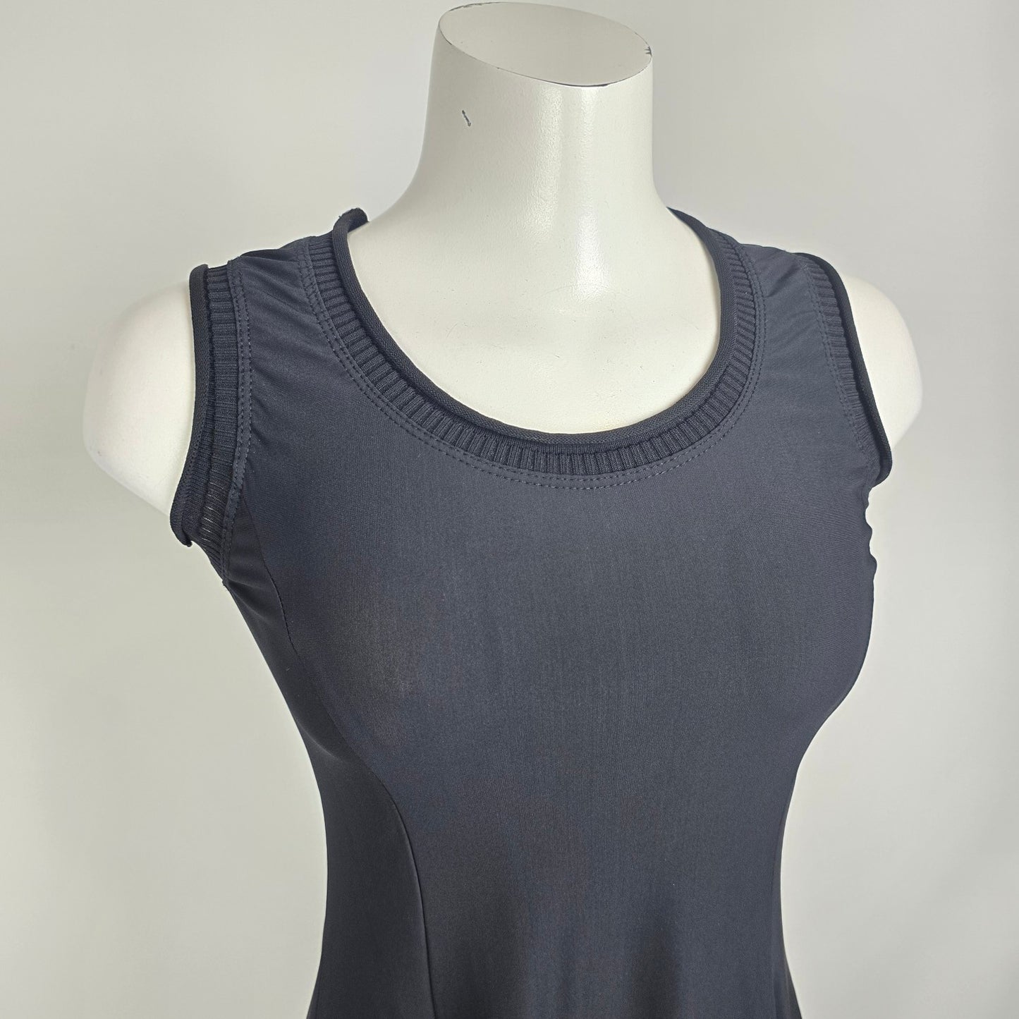 Sun Light Morillon Black Polka Dot Detail Sleeveless Dress Size 1 (S/M)